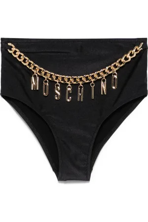 Moschino Bikinihöschen mit Buchstaben-Anhänger