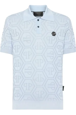 Philipp Plein Poloshirt aus Monogramm-Jacquard