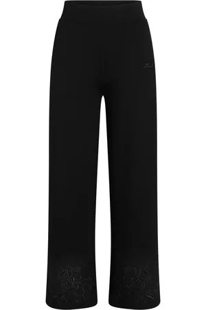 Karl Lagerfeld Jogginghose mit Blumenstickerei