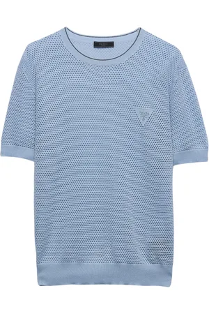 Prada T-Shirt mit Lochmuster