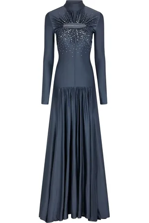 Paco rabanne Besticktes Jersey-Abendkleid