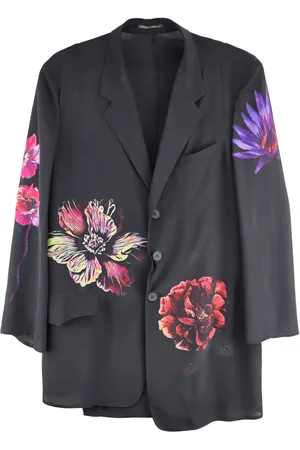 YOHJI YAMAMOTO Jacke mit Blumen-Print