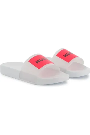 HUGO BOSS Pantoletten mit Logo-Print