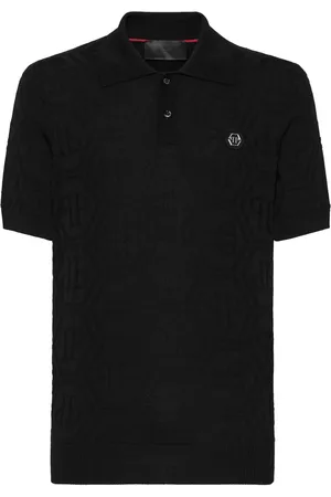 Philipp Plein Poloshirt aus Monogramm-Jacquard
