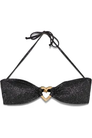 Moschino Bikinioberteil mit Glitter-Herz