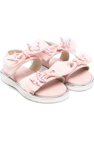 Babywalker Sandalen mit Organza-Schleife