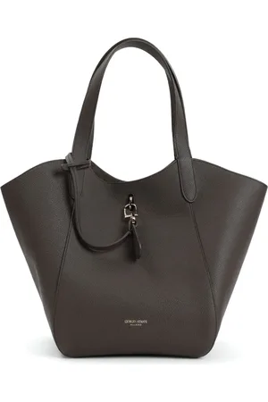 Giorgio Armani Mittelgroße Tote Bag aus gekörntem Leder