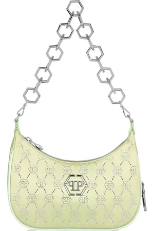 Philipp Plein Satin-Schultertasche mit Monogramm