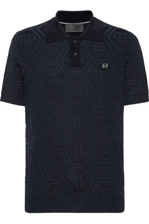 Philipp Plein Poloshirt aus Monogramm-Jacquard