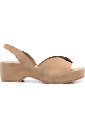 ROBERTO DEL CARLO Slingback-Sandalen aus Wildleder 50mm