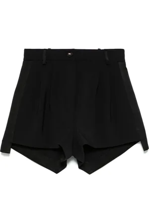 Elisabetta Franchi Krepp-Shorts mit Satinbändern