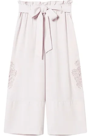 Twin-Set Cropped-Hose aus Twill