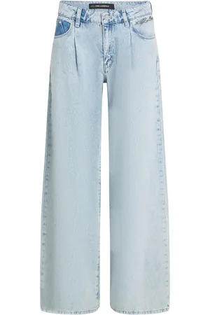 Karl Lagerfeld Jeans mit Logo-Schild