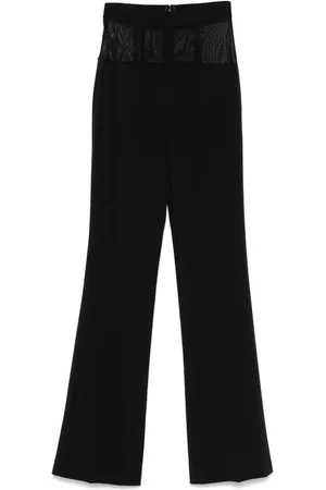 Elisabetta Franchi Hose aus Krepp mit Tülleinsatz
