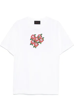 Simone Rocha T-Shirt mit Rosen-Print