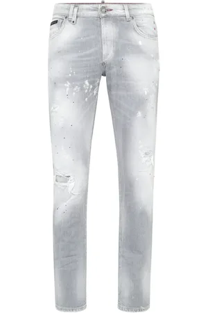 Philipp Plein Gerade Jeans mit Smiley-Applikation