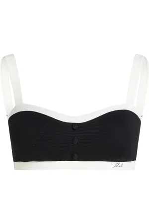 Karl Lagerfeld Bikinioberteil mit Kontrastdetails