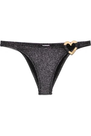 Moschino Bikinihöschen mit Glitter-Herz