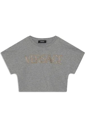VERSACE T-Shirt mit Logo-Stickerei