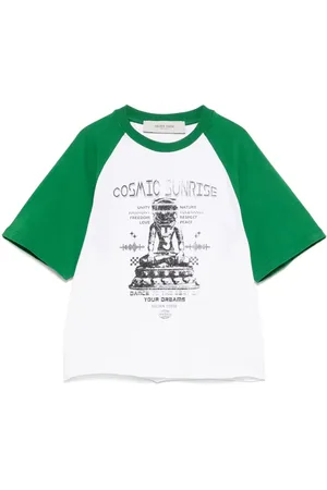 Golden Goose T-Shirt mit Kontrastärmeln