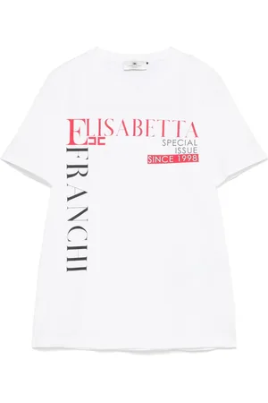 Elisabetta Franchi T-Shirt mit Schriftzug-Print