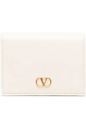 VALENTINO GARAVANI Compact VLogo Portemonnaie aus Leder