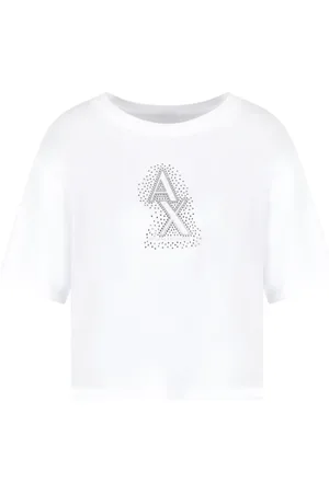 Armani Exchange T-Shirt mit Logo-Stickerei