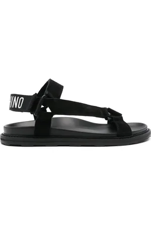 Moschino Sandalen mit Jacquard-Logo