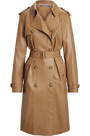 Ralph Lauren Trenchcoat aus Leder
