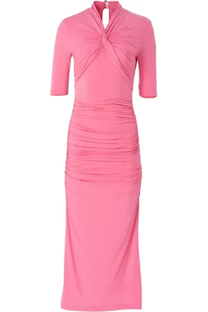 Carolina Herrera Midikleid mit Raffungen