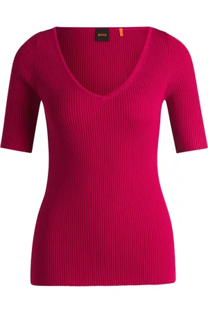 HUGO BOSS Geripptes T-Shirt