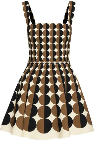Oscar de la Renta Minikleid mit geometrischem Muster
