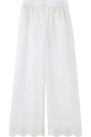 Claudie Pierlot Palazzohose mit Lochstickerei