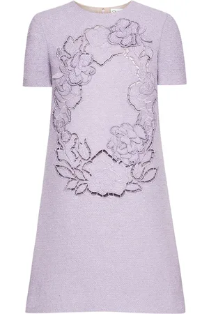 Oscar de la Renta English Rose Kleid mit Cut-Out