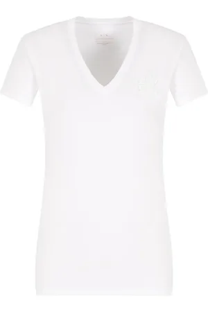Armani Exchange T-Shirt mit Logo-Verzierung