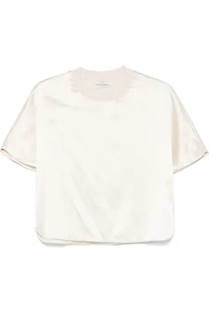 PESERICO SIGN T-Shirt aus Satin