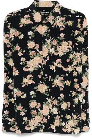 Tom Ford Hemd mit Blumen-Print