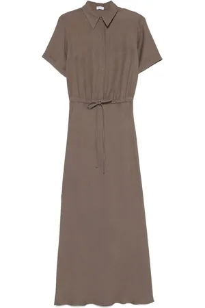 Brunello Cucinelli Maxikleid aus Twill