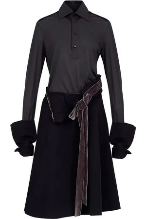Maison Margiela Midikleid mit Einsätzen