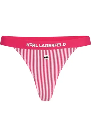 Karl Lagerfeld Gestreifter Ikon Tanga