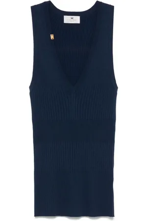 Elisabetta Franchi Geripptes Stricktop