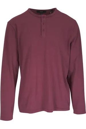 Vince Henley-T-Shirt aus Baumwolle