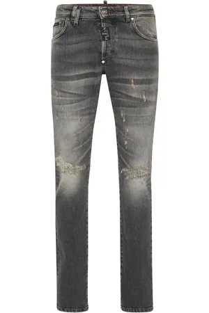 Philipp Plein Klassische Super-Straight-Cut-Jeans