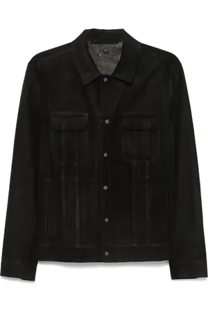SALVATORE SANTORO Hemdjacke aus Wildleder