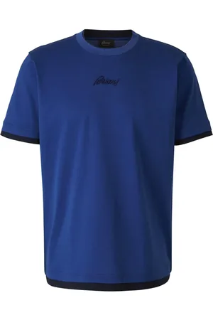 BRIONI T-Shirt mit Logo-Stickerei