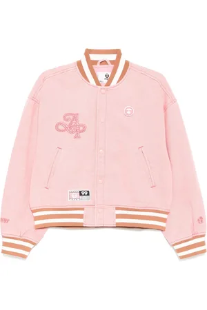 A Bathing Ape Moonface Collegejacke mit Logo