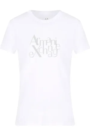 Armani Exchange T-Shirt mit Logo-Verzierung