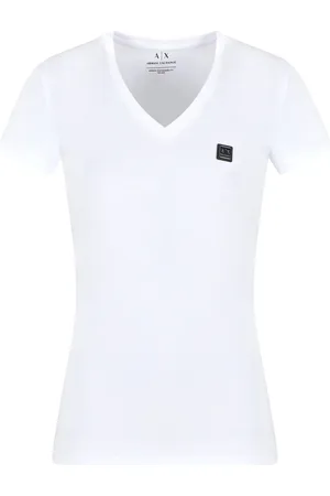 Armani Exchange T-Shirt mit Logo-Schild