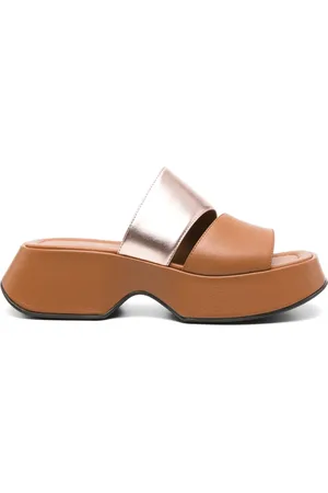vic matiè Mules aus Leder 55mm