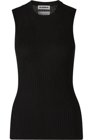 Jil Sander Geripptes Tanktop aus Seide
